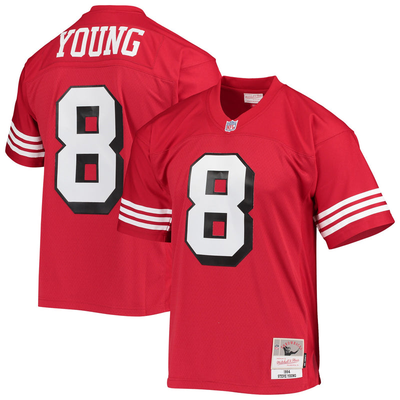 San Francisco 49ers Steve Young Scarlet jersey – view 1