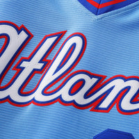 Atlanta Braves Spencer Strider Blue jersey – view 5