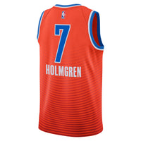 Oklahoma City Thunder Chet Holmgren - Orange jersey – view 3