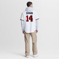 Atlanta Braves Mauricio Dubón White jersey – view 8