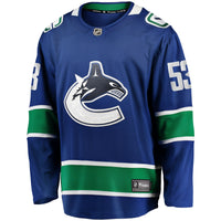 Vancouver Canucks Teddy Blueger Blue jersey – view 3