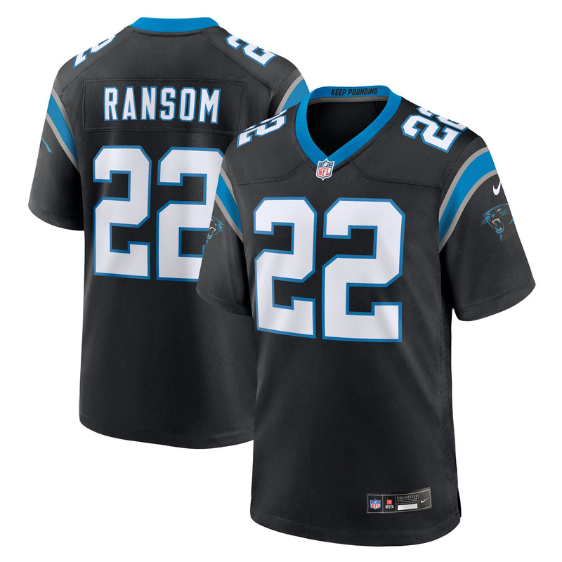 Carolina Panthers Lathan Ransom Black jersey – view 1