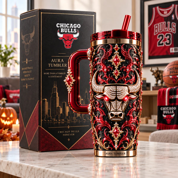 CHI Dark Elegance - Jeweled Bull Crest Tumbler - main