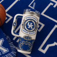 UK Crest Study - Ivory, Royal Blue and Ornamental Calm - main