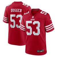 San Francisco 49ers Jaden Dugger III Scarlet jersey – view 1