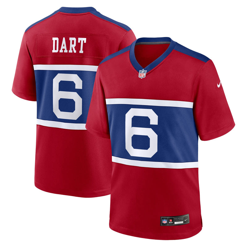 New York Giants Jaxson Dart Red jersey – view 1