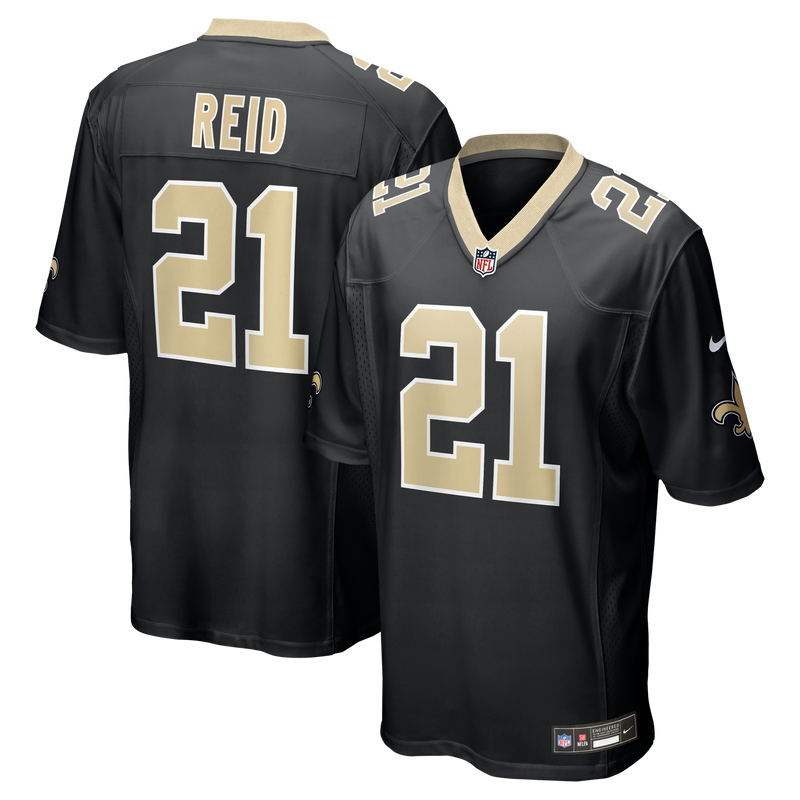 New Orleans Saints Justin Reid Black jersey – view 1