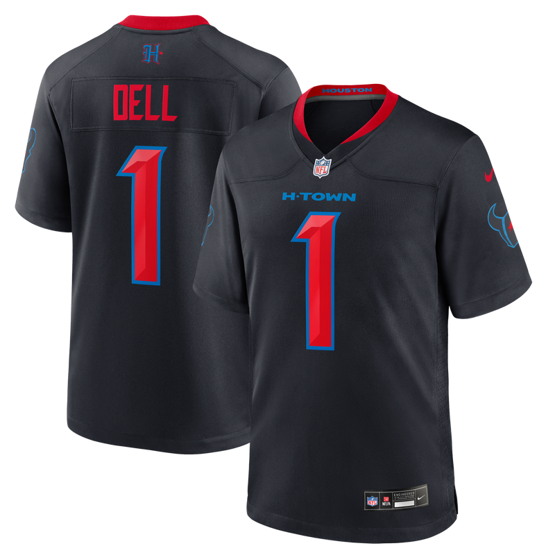Houston Texans Tank Dell Navy jersey – view 1