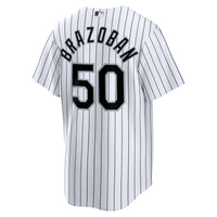 Chicago White Sox Huascar Brazoban White jersey – view 6