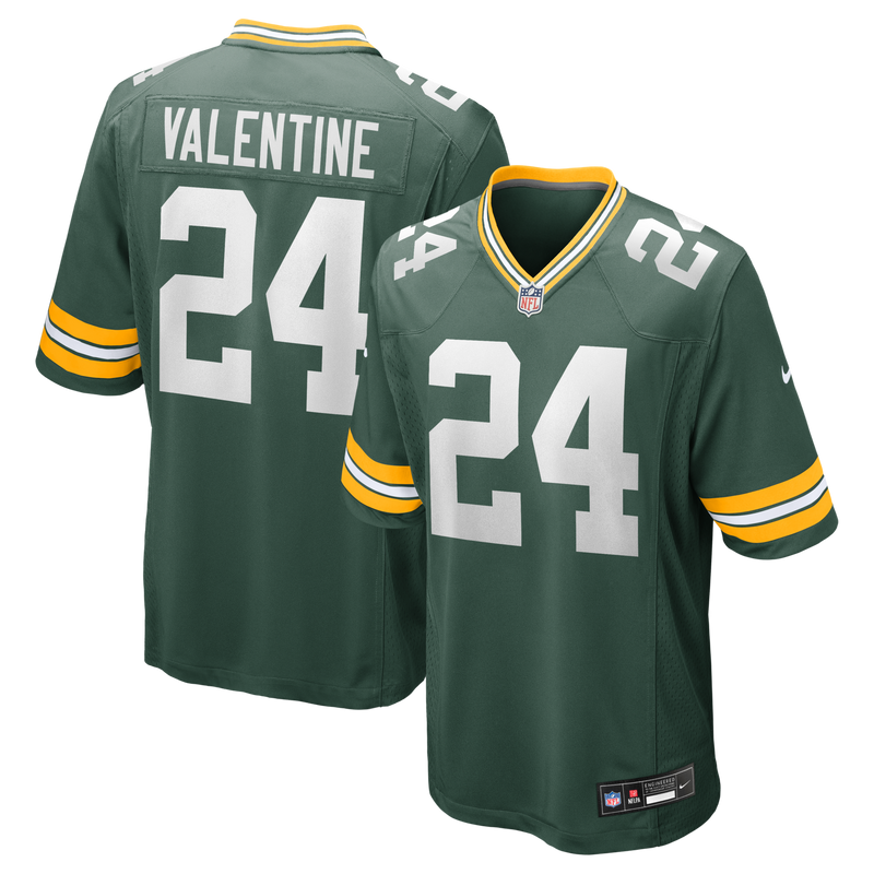 Green Bay Packers Carrington Valentine Green jersey – view 1