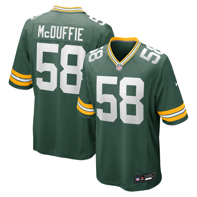 Green Bay Packers Isaiah McDuffie Green jersey – view 1
