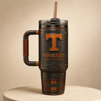 TENN Heritage - The Amber T on a Weathered Vintage Panel - main
