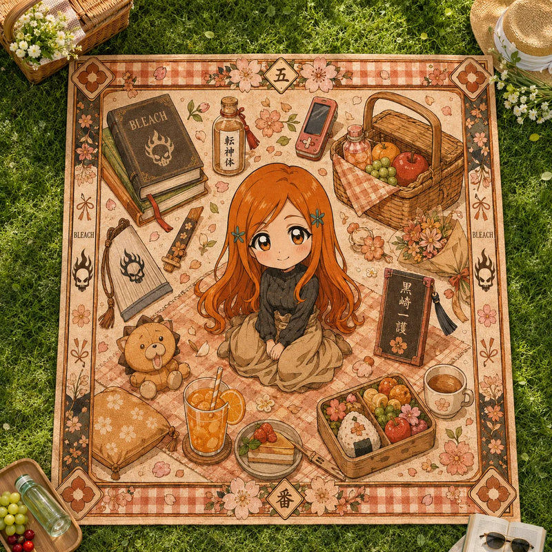 Orihime's Quiet Picnic - Sakura-Bordered Floor Composition - main