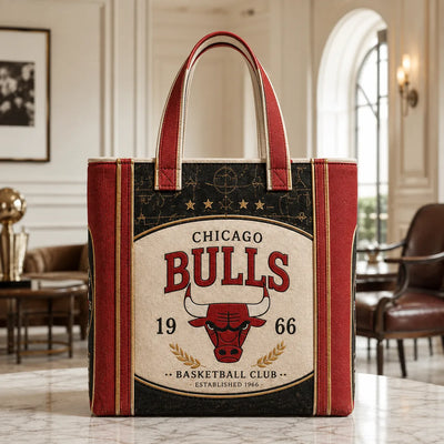 CHI Heritage Crest - Vintage Bulls Tote in Red and Cream