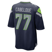 Seattle Seahawks Bryce Cabeldue Navy jersey – view 4