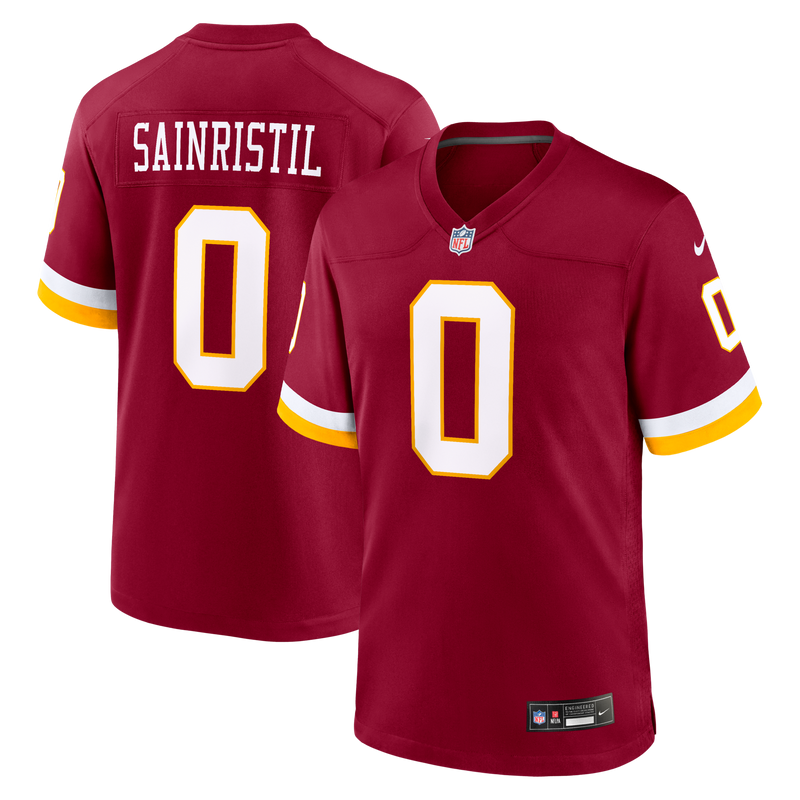 Washington Commanders Mike Sainristil Burgundy jersey – view 1