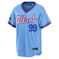 Atlanta Braves Spencer Strider Blue jersey – view 3