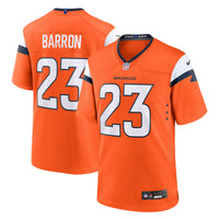 Denver Broncos Jahdae Barron Orange jersey – view 1