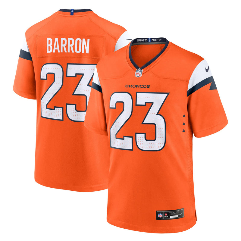 Denver Broncos Jahdae Barron Orange jersey – view 1
