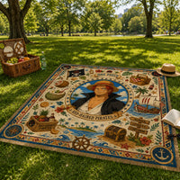 Honor, Loyalty, Freedom - Shanks Central Medallion Rug - main