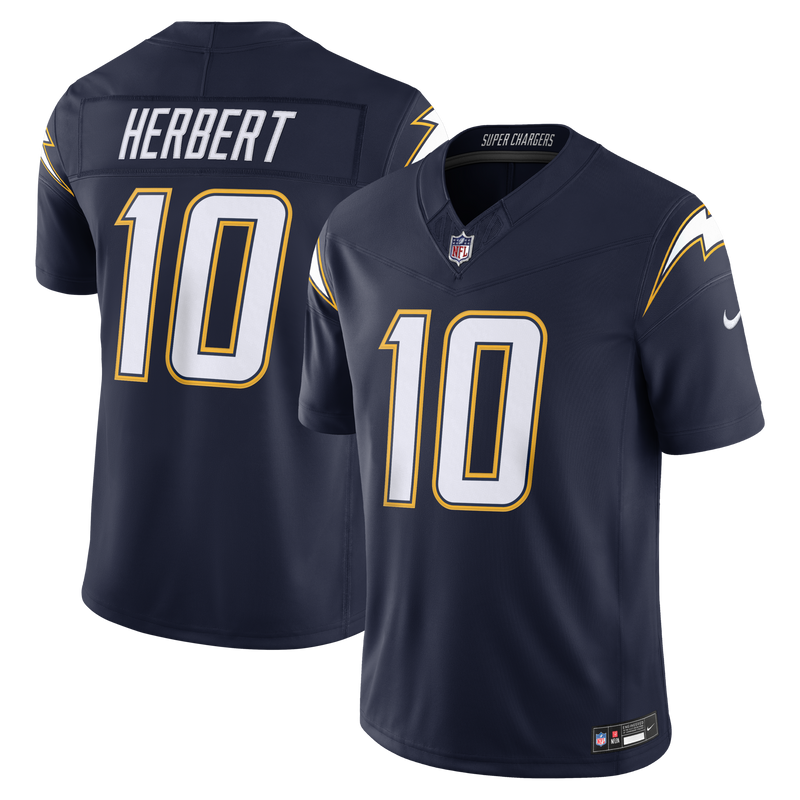 Los Angeles Chargers Justin Herbert Navy jersey – view 1