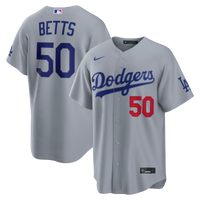 Los Angeles Dodgers Mookie Betts Gray jersey – view 2