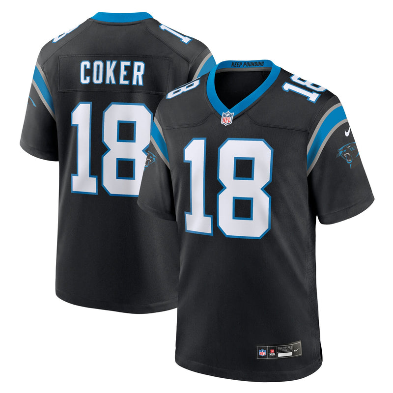 Carolina Panthers Jalen Coker Black jersey – view 1