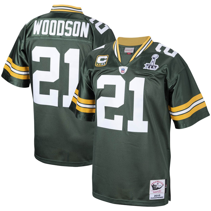 Green Bay Packers Charles Woodson Green jersey – view 1