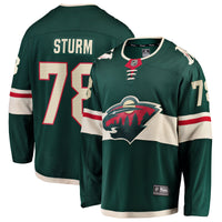 Minnesota Wild Nico Sturm Green jersey – view 2