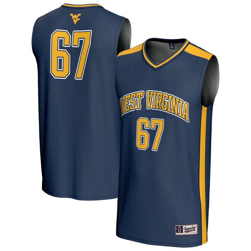 West Virginia Mountaineers Navy jersey – view 1