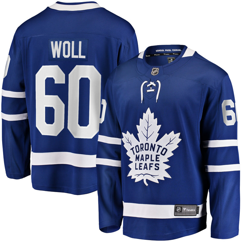 Toronto Maple Leafs Joseph Woll Blue jersey – view 1