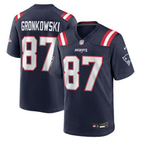 New England Patriots Rob Gronkowski Navy jersey – view 2