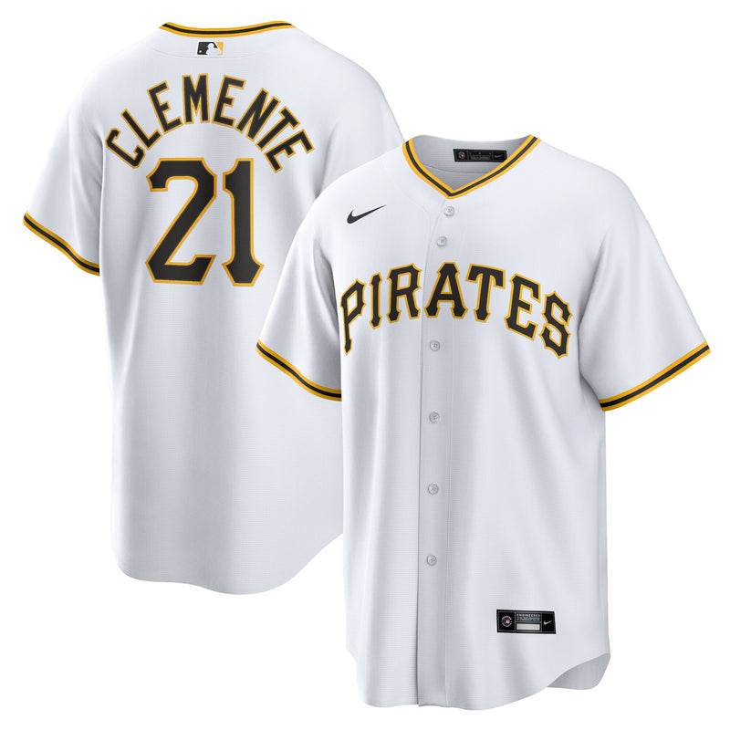 Pittsburgh Pirates Roberto Clemente White jersey – view 1