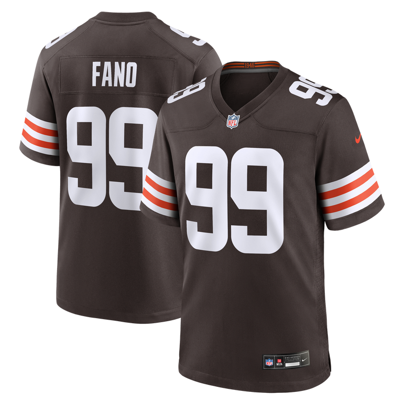 Cleveland Browns Logan Fano Brown jersey – view 1