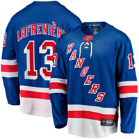 New York Rangers Alexis Lafreniere Blue jersey – view 2