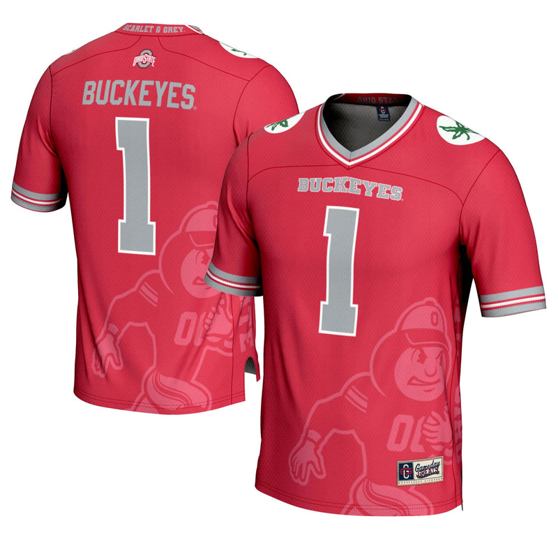 Ohio State Buckeyes Icon Scarlet jersey – view 1