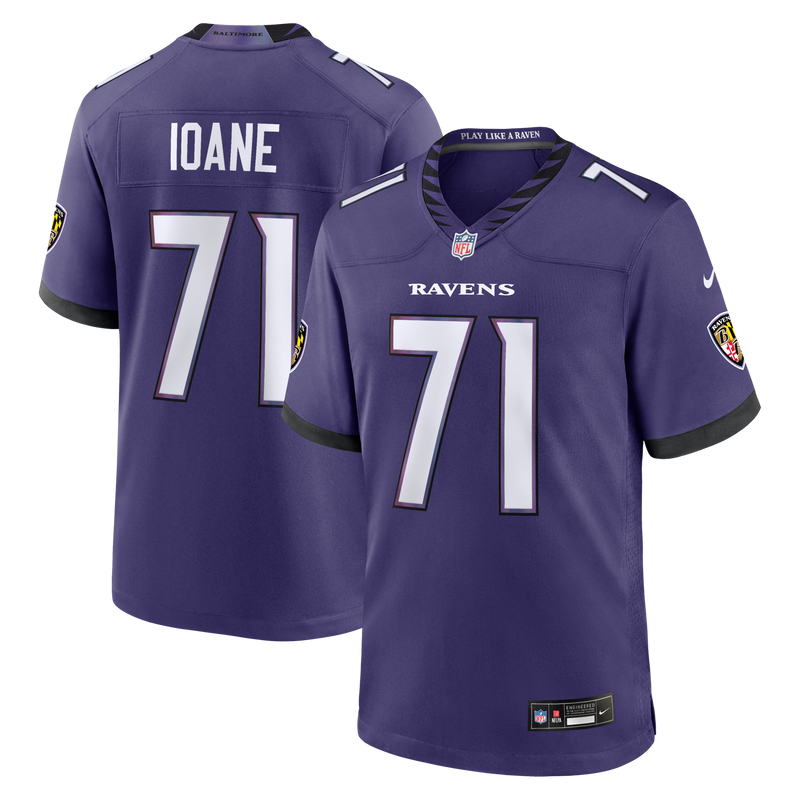 Baltimore Ravens Olaivavega Ioane Purple jersey – view 1