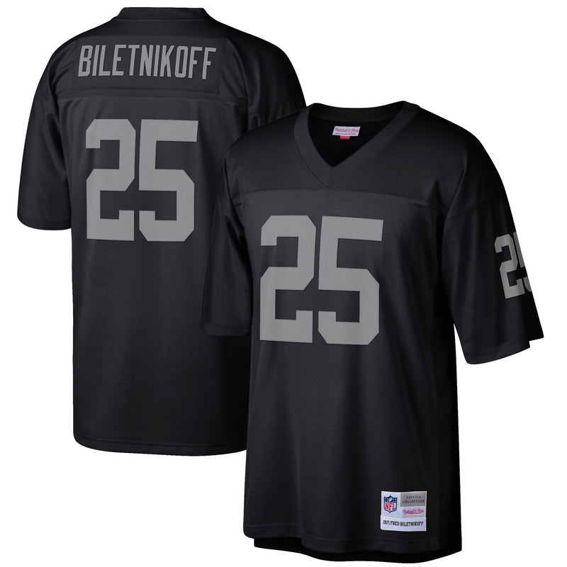 Las Vegas Raiders Fred Biletnikoff Black jersey – view 1