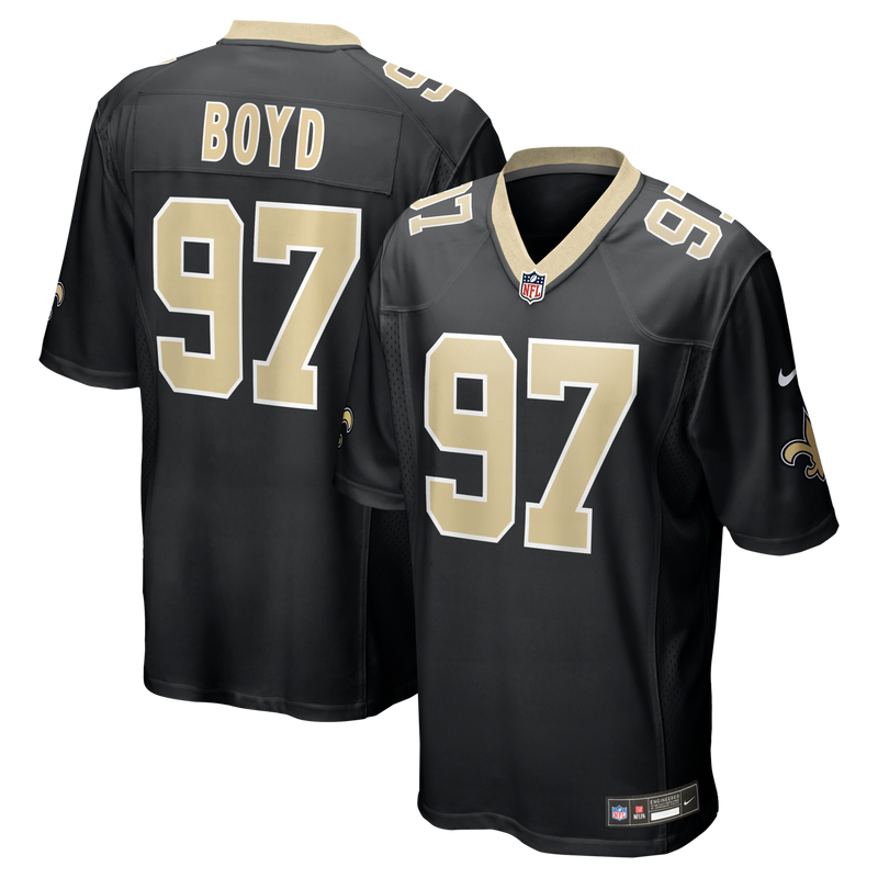 New Orleans Saints Khristian Boyd Black jersey – view 1