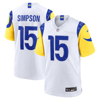 Los Angeles Rams Ty Simpson White jersey – view 1