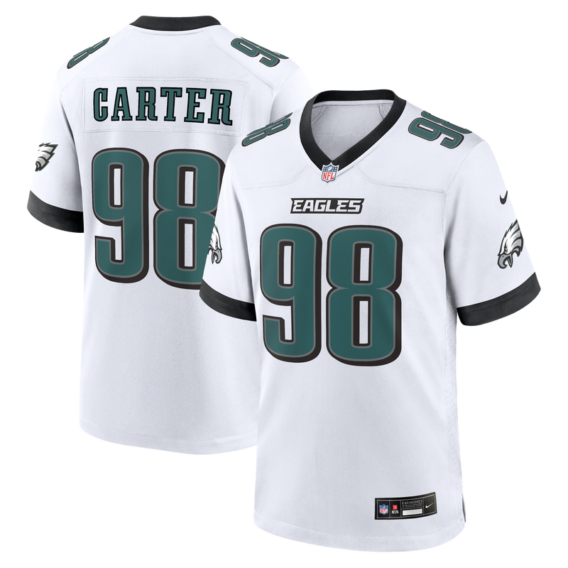 Philadelphia Eagles Jalen Carter White jersey – view 1