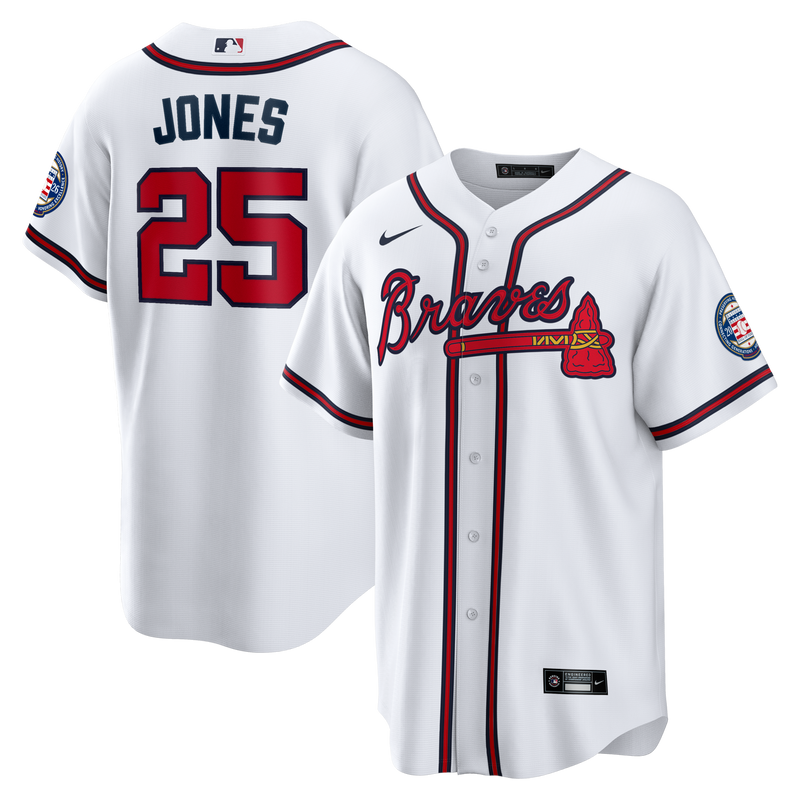 Atlanta Braves Andruw Jones White jersey – view 1