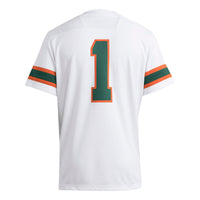 adidas Miami Hurricanes White jersey – view 4