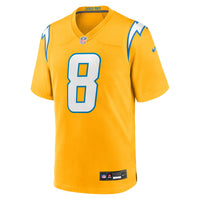 Los Angeles Chargers Omarion Hampton Gold jersey – view 3