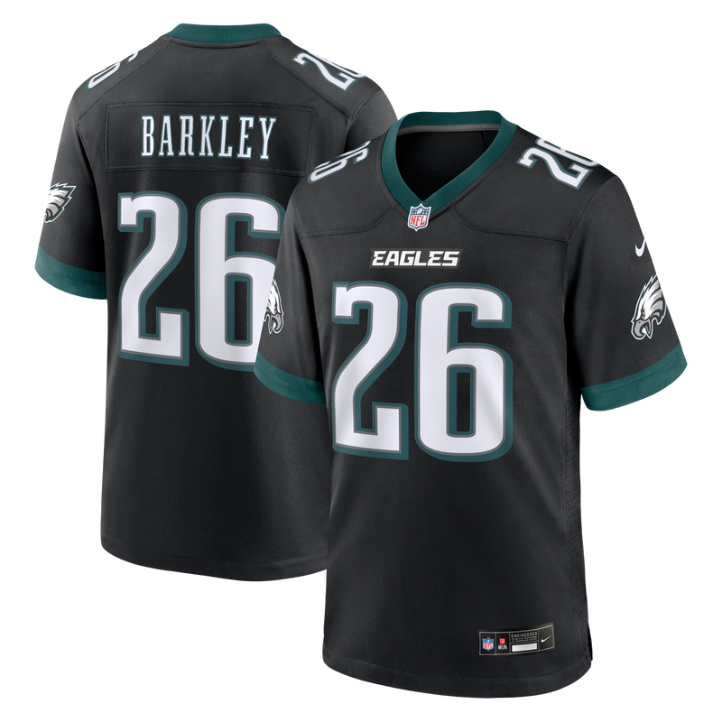 Philadelphia Eagles Saquon Barkley Black jersey – view 1