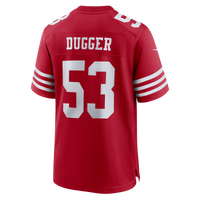 San Francisco 49ers Jaden Dugger III Scarlet jersey – view 6