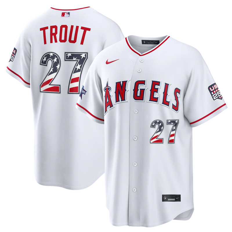 Los Angeles Angels White jersey – view 1