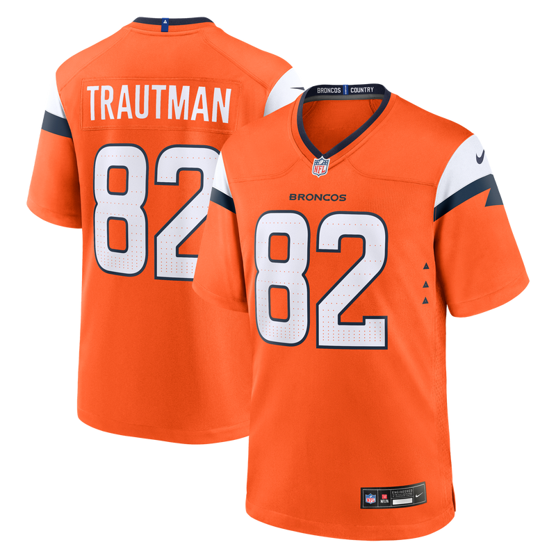 Denver Broncos Adam Trautman Orange jersey – view 1