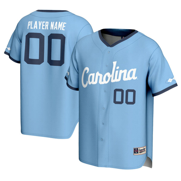 North Carolina Tar Heels GameDay Greats NIL Pick-A-Player Lightweight Baseball Jersey - Carolina Blue