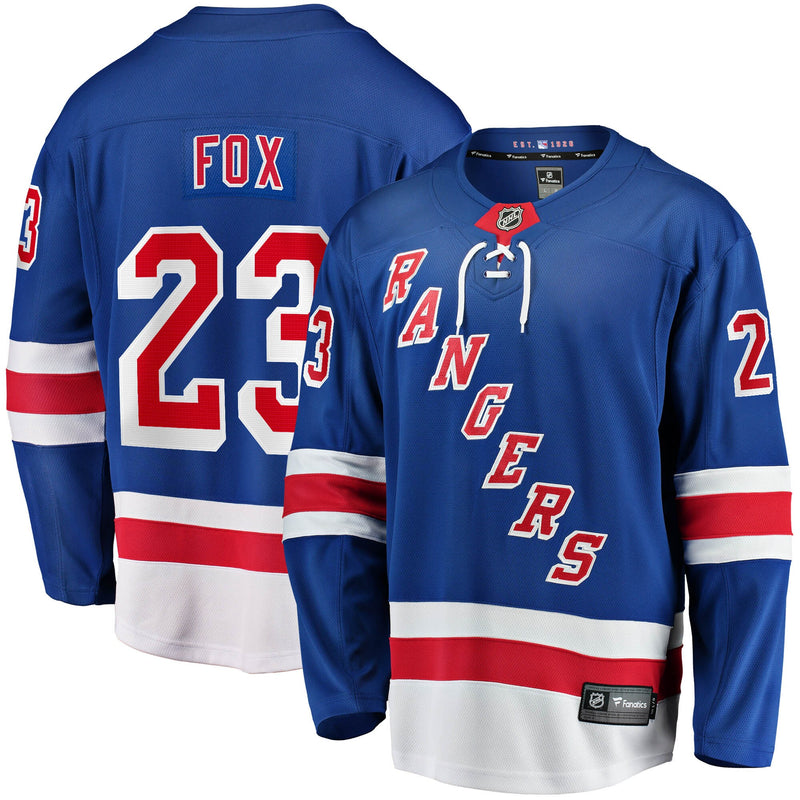 New York Rangers Adam Fox Blue jersey – view 1